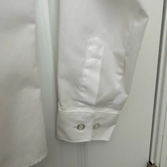 White Button down Dress Shirt | white | 10 | - Picture 3 of 4